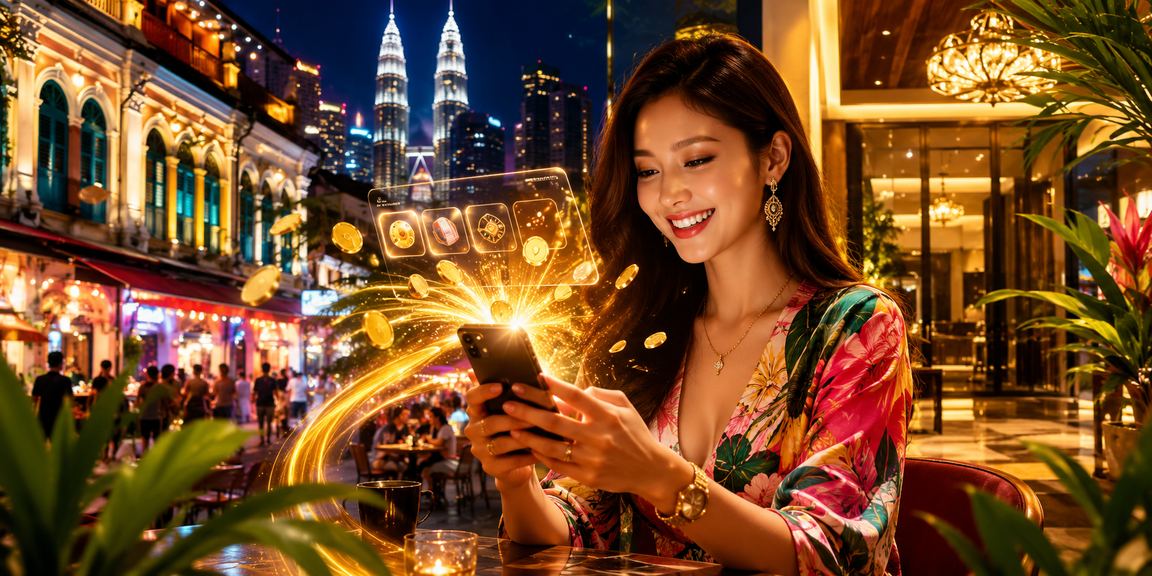Pemain dari Kuala Lumpur mengakses pertaruhan sukan maya a6c melalui telefon pintar